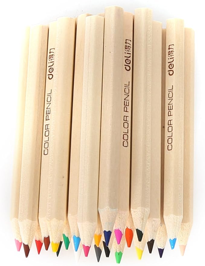 Amazon ミニサイズ 色鉛筆 缶入色鉛筆 鉛筆削り付き 12色 24色セット 子供の塗り絵 お絵描き ギフト 贈り物に最適 24色セット 缶入 並行輸入品 文房具 オフィス用品 文房具 オフィス用品