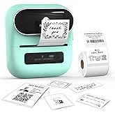 Phomemo M220 Label Maker - 3.14” Bluetooth Thermal Label Printer for Address, Barcode & Product Label, Portable Small Printer Compatible with Phone, Tablet & PC