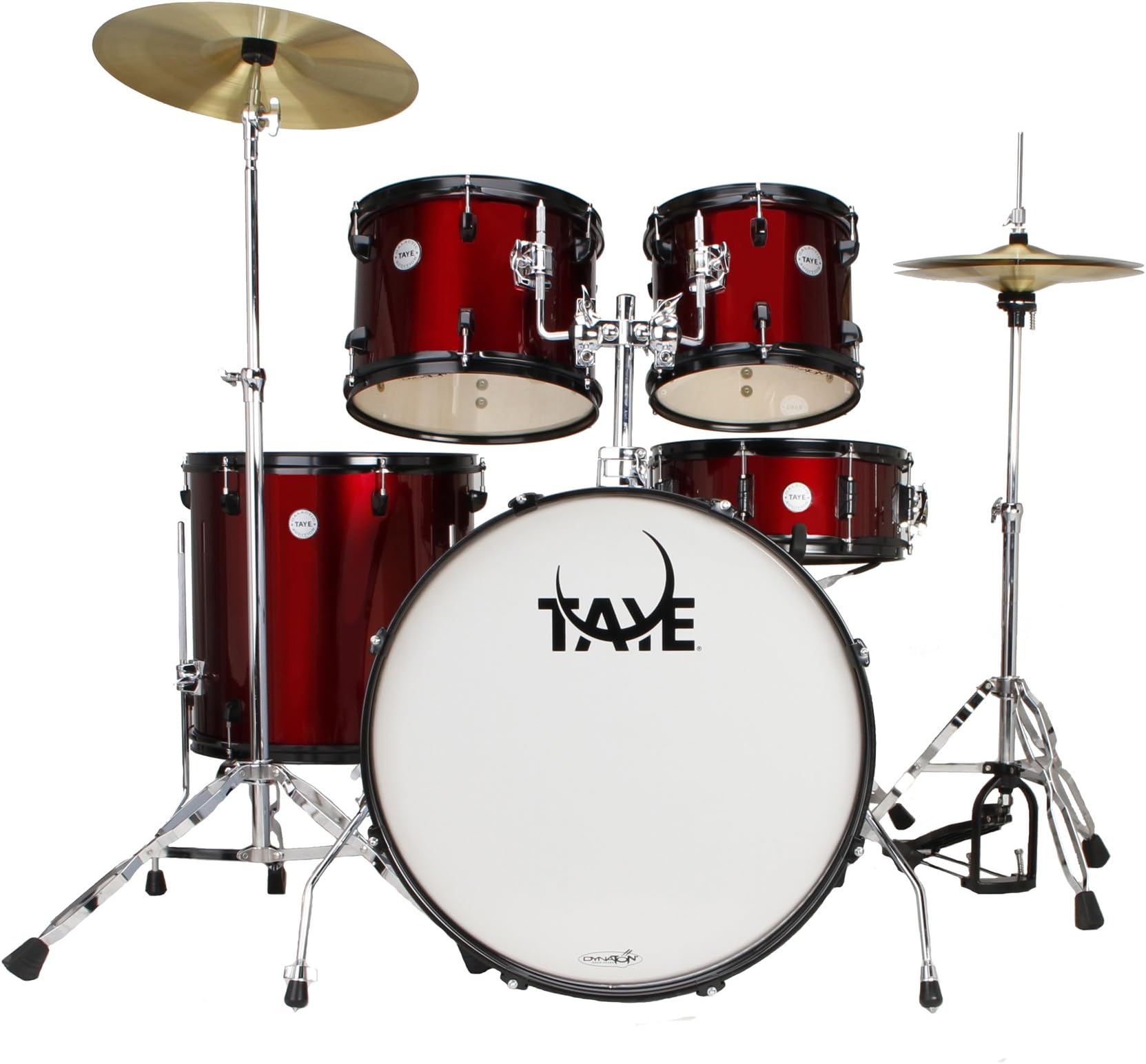 Taye Drums GAD522S-WR 5-Piece Drum Set with E-Plated Lugs and Rims