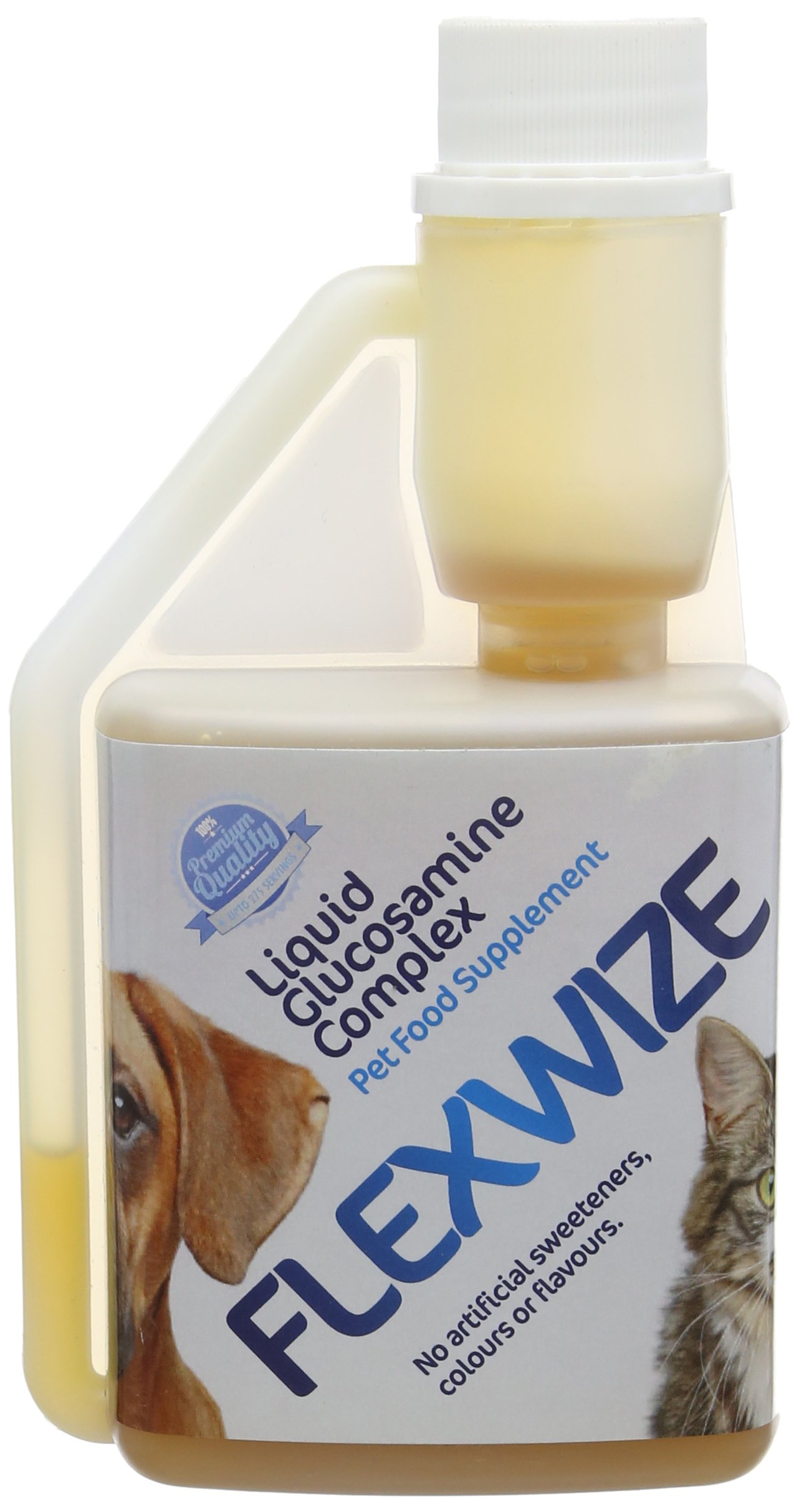 Imexa Flexwize Liquid Glucosamine Complex Bottle for Dogs and Cats 275 ml,Orange