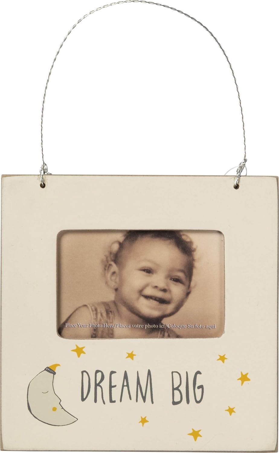 Primitives by Kathy Non-Toxic Painted Wood Mini Photo Frame, 4.5