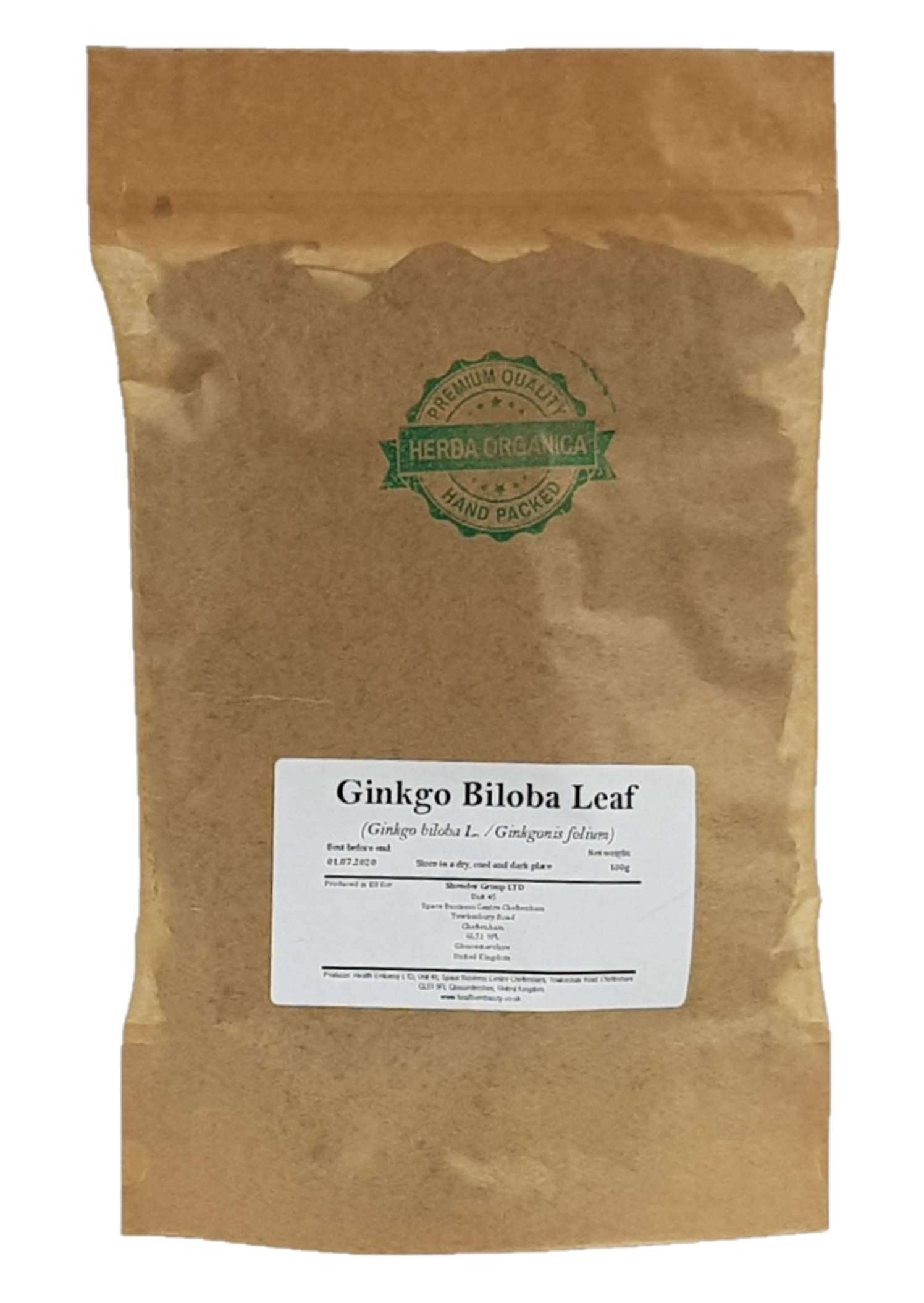 Herba Organica - Ginkgo Biloba Leaf - Ginkgo Biloba L - Herbal Tea (100g)