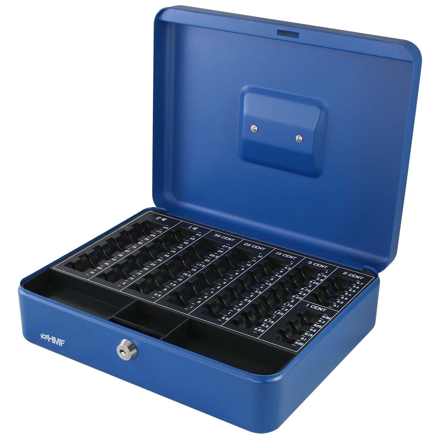 HMF 108-05 Cash Box EURO Coin Tray 30 x 24 x 9 cm, blue