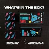 SPORTTAPE 3 Rolls Weightlifting Thumb Tape Punk 3.8cm x 4.5m view 7