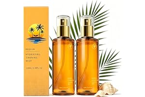Self Tanning Mist for Face & Body – Lightweight Sunless Tanning Spray, Hydrating Formula for Gradual Natural Glow, Fine Mist 