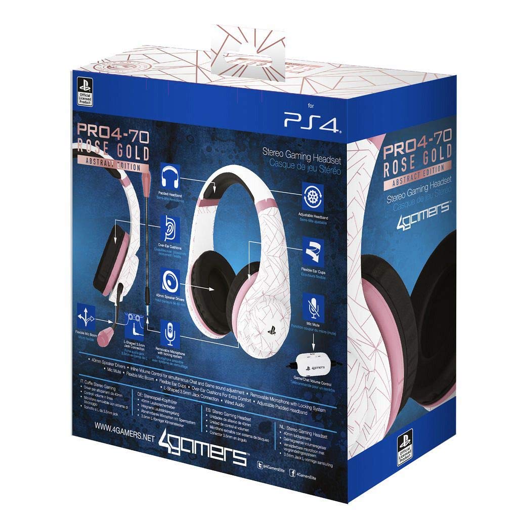 Rose Gold Headset Ps4 Ps4 Stereo Gaming Headset Rose Gold Ed Abstract