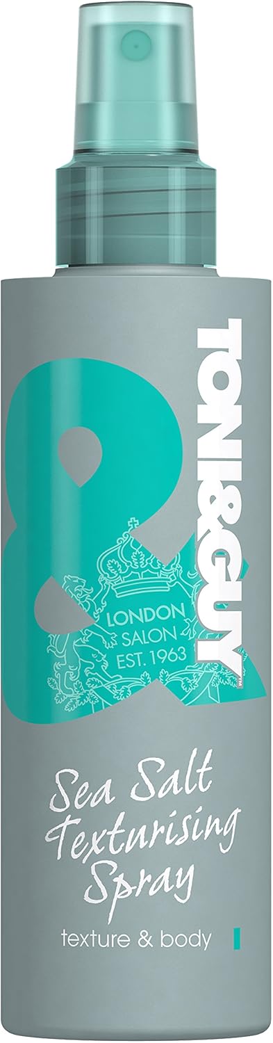 Toni & Guy Sea Salt Texture Spray, Hair Spray that Defines and Texturises Natural Waves