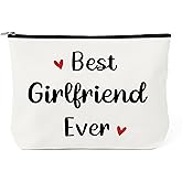 Gifts for Girlfriend - Girlfriend Gifts for Women Valentines Day Gift for Her Makeup Cosmetic Bag Travel Toiletry Bag Make Up Cases Mother's Day Anniversary Birthday Romantic Gift Ideas for Her Gf
