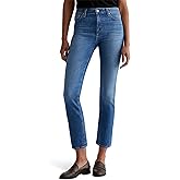 AG Womens Mari Mid Rise Slim Straight Jean