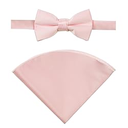 Spring Notion Boys' Satin Bow Tie and Handkerchief