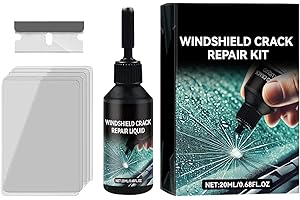 Windshield Crack Repair Kit, DIY Glass Cracked Repair Kits, Automotive Quick Fix Repairing Set, Easy to Use Automotive Glass 
