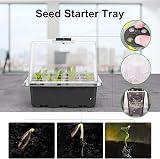 WY8 10 Pack Seed Trays 120 Cells with Dome Base Humidity Adjustable Grow Kit view 2