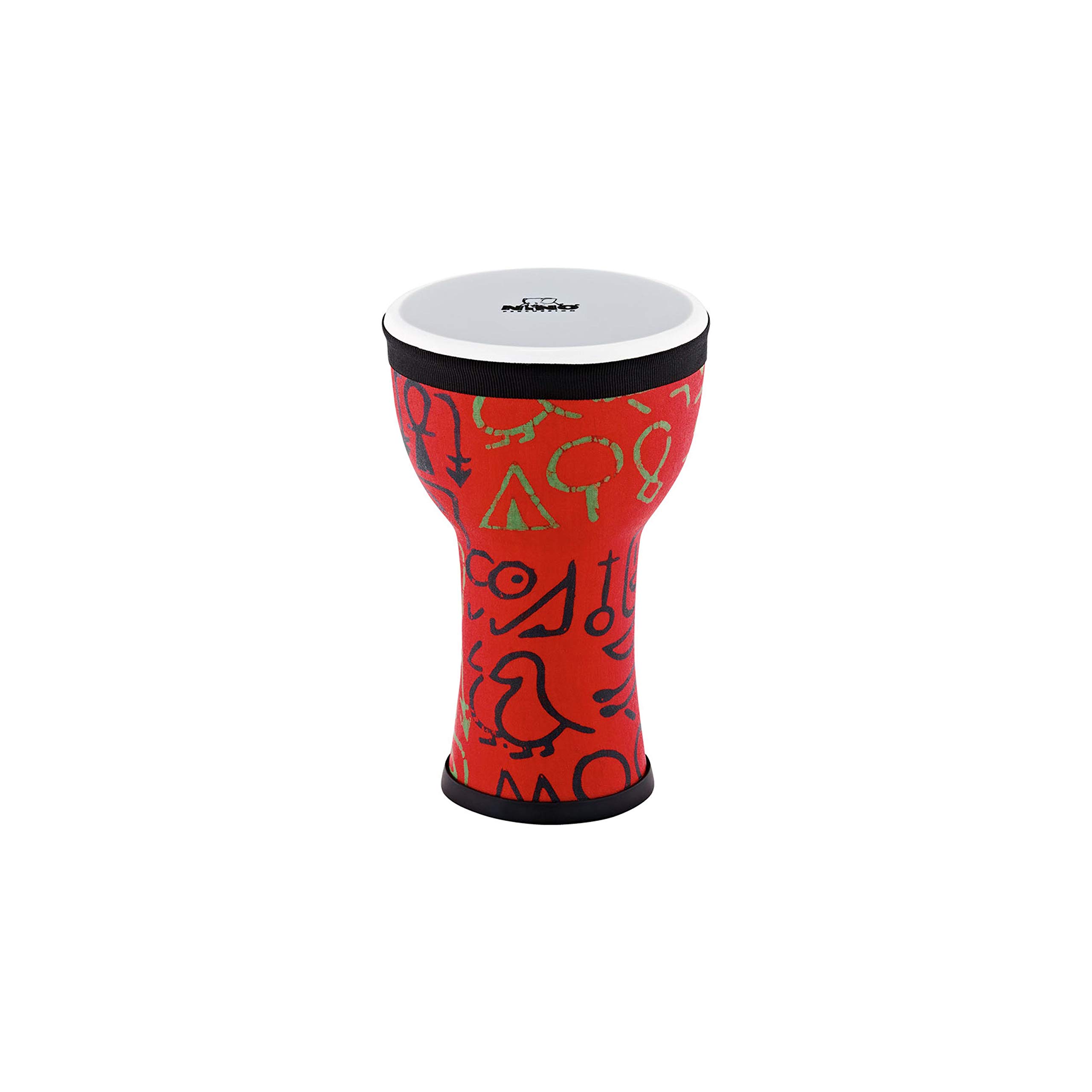 Nino Percussion Elements Mini Djembe - Small Musical Instrument for Children from 3 years - 6-inch Diameter - Plastic, Multicolored (NINO-EMDJ-PS)