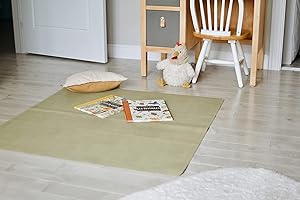 Uniklook Outdoor Waterproof Picnic Outdoor Blanket Large Portable High Chair mat - Vegan Leather Splat mat – Baby High Chair Splat Mat- Baby Mat for Floor – playmat - Beach Blanket 39”x39”