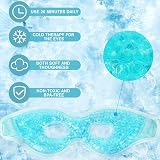 ACWOO Cooling Eye Mask Reusable Hot Cold Therapy with Eye Cutouts view 3