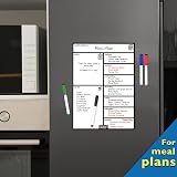 Fridge Magic Magnetic Whiteboard 42x30 cm Weekly Meal Planner Calendar Set view 5