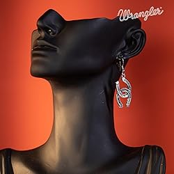 Wrangler Western Earrings Concho Dangling Retro