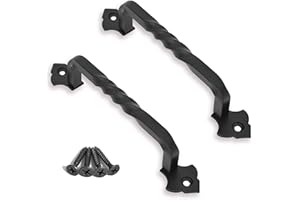 OUVIN OVOV 2 Pack Barn Door Pull Handle Hardware for Wooden Garden Gate Shed Cabinet Door (2Pcs 4inch)