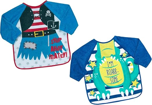 towelling bibs with sleeves