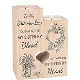 Sister in Law Gifts, Candlestick - Gifts for Sister in Law Birthday Christmas Mother's Day Wedding Gifts