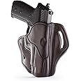 1791 GunLeather Holster, Right Hand OWB Leather Gun Holster Compatible with Sig Sauer P226, P220, P229, 1911 with Rails, HK VP9, Beretta 92FS