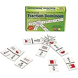 LEARNING ADVANTAGE - 4080 Learning Advantage The Original Fraction Dominoes - in Home Learning Fraction Game - 45 Dominoes - 