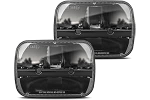 BICYACO 1 Pair 105W Rectangular 5x7/ 6x7 Inch Led Headlight High Low Beam Headlamp Compatible with Jeep Wrangler YJ Cherokee XJ Kenworth T300 1997-2010 Replacement H6054 H5054 H6054LL 69822 6052 6053