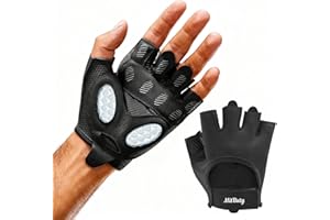 MitButy Gym Gloves for Men & Women – Weight Lifting Gloves, Fingerless Workout Gloves for Crossfit, Fitness, Exercise & Train