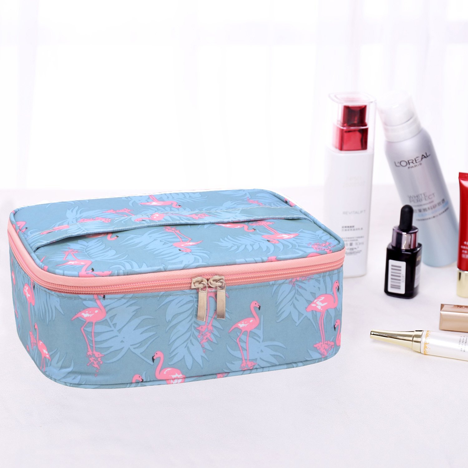MKPCW Portable Travel Makeup Cosmetic Bags Organizer Multifunction Case Toiletry Bags for Women : Beauty