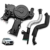 06H103495AB PCV Valve Engine Crankcase Vent Oil Separator Breather Hose | Compatible for Audi A3 A4 A5 Q5 TT VW Beetle CC Jetta Passat Tiguan 1.8 2.0 TSI 06H103495B 06H103495A 06H103495AH