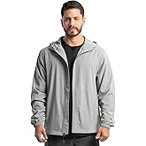 ATG mens Flex Ventilated Full Zip Windbreaker Hiking Jacket