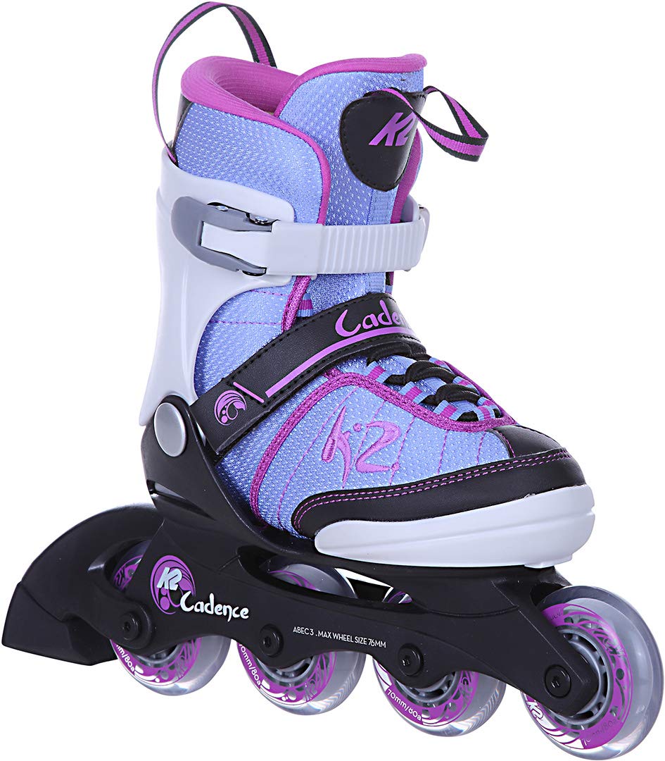 K2 cadence girls inline skates, 30C0350, pink, 12M (32 - 37).