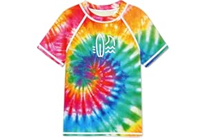 BesserBay Boy's UV Sun Protection Short Sleeve Quick-Dry Crewneck Rash Guard Shirt 3-14 Years