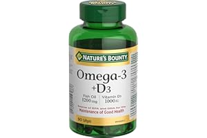 NATURE'S BOUNTY Omega-3 + D3, 159.8 g