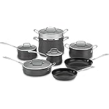 Cuisinart Contour Hard Anodized 13-Piece Cookware Set,Black