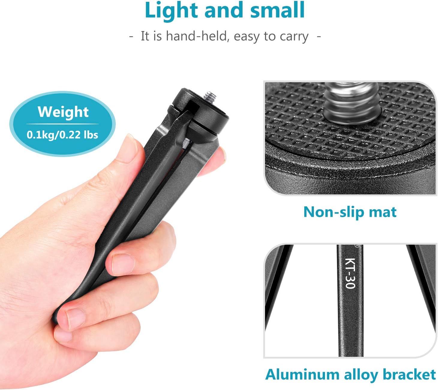 Neewer Metal Mini Tripod，Desktop Tabletop Stand Tripod for V5，Smooth 4，Crane Plus，Crane 2，OM 4，Osmo Mobile，Ronin-S，Vimble 2，iSteady Mobile Gimbal Handle Grip Stabilizer and Cameras，load up to 11lbs : Camera & Photo
