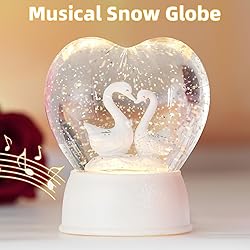 Light up Snow Globe with Music Valentine Hearts