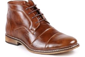 Metrocharm MC147 Men's Cap Toe Formal Dress Casual Oxford Ankle Boot