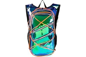 MUBASEL GEAR Hydration Backpack Pack with Cool Lights, 2L Water Bladder, Lightweight Bag for Running, Hiking, Bike, Climbing, Music Festival Essential, and Rave.