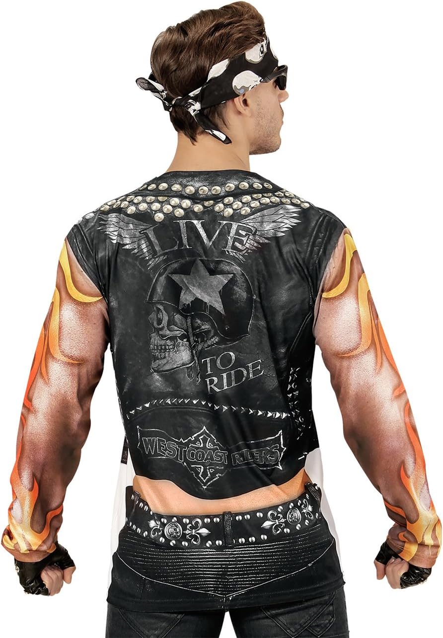 Widmann T-Shirt Rocker/Biker for men, Multicolored, XL - Image 5