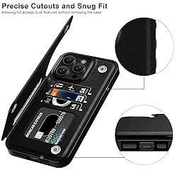 LETO for iPhone 16 Pro Max Case Wallet - Flip Folio