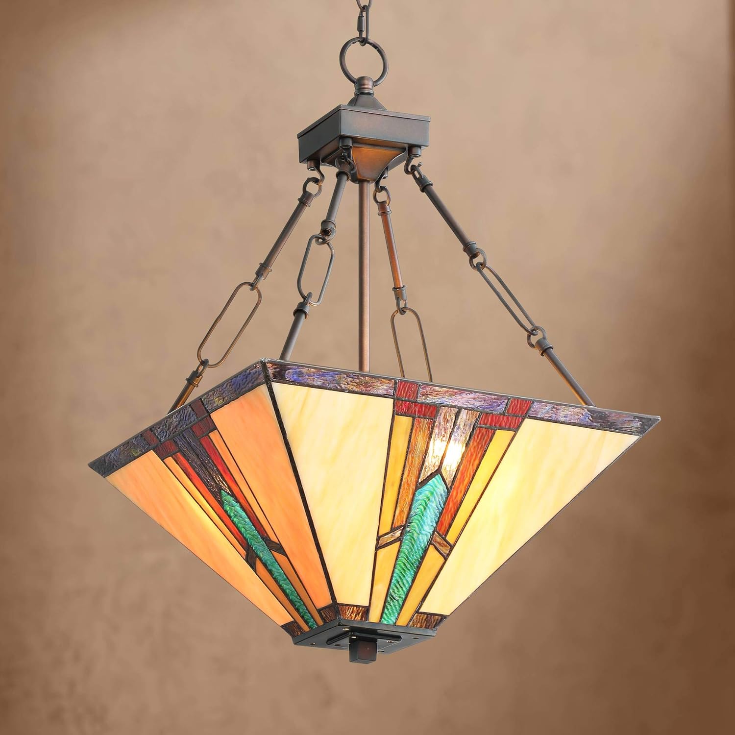 mission style lighting dining room