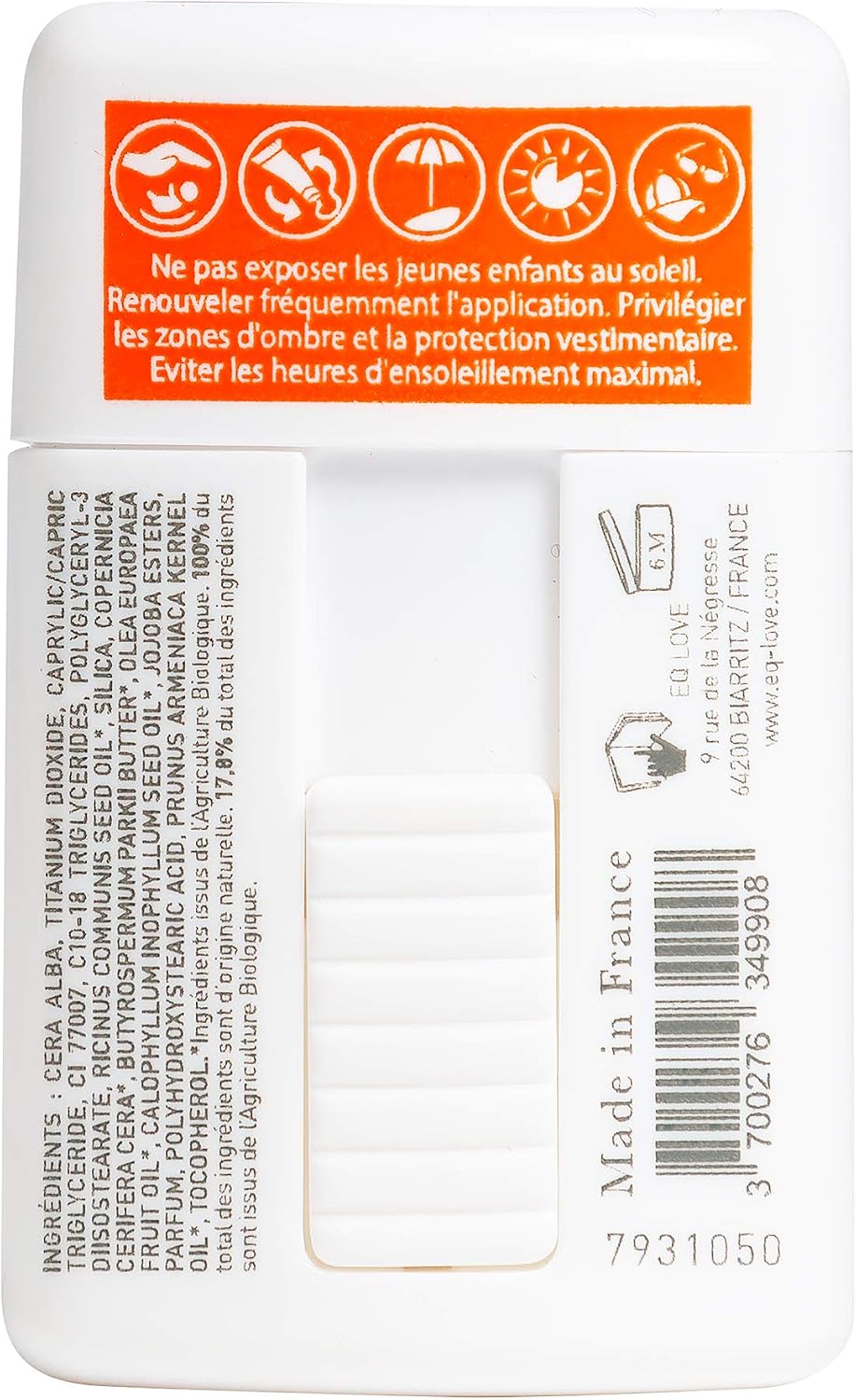 Eq | Natural Mineral Sun Stick Balm SPF50+ - Face Body - Very High Solar UVA UVB Protection 10g - Gold - Image 3