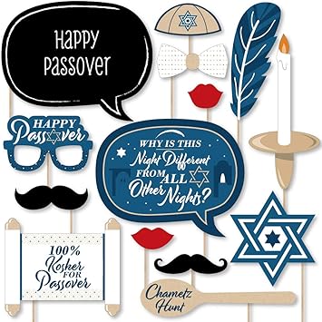 Amazon Co Jp Pesach ハピネス ハッピーパサック ユダヤ人ホリデーパーティー フォトブース小道具キット 個 Kitchen Housewares