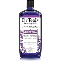 Dr Teal's Foaming Bath with Pure Epsom Salt, Soothe & Sleep with Lavender Essential Oil, 34 fl oz (Packaging May Vary)
