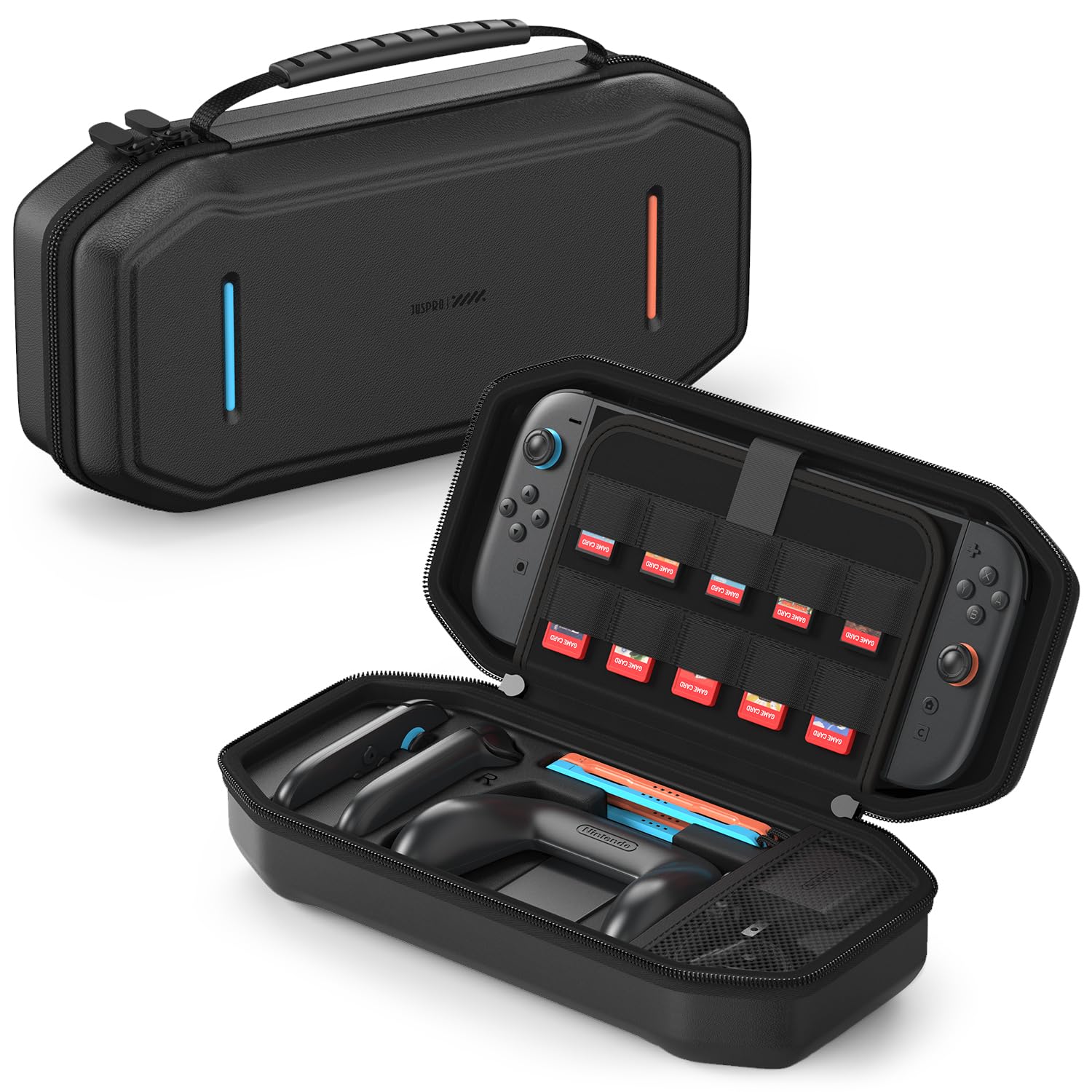 JUSPRO Carrying Case for Nintendo Switch 2, Hard Shell Travel Case with Large Storage for Console & Accessories
