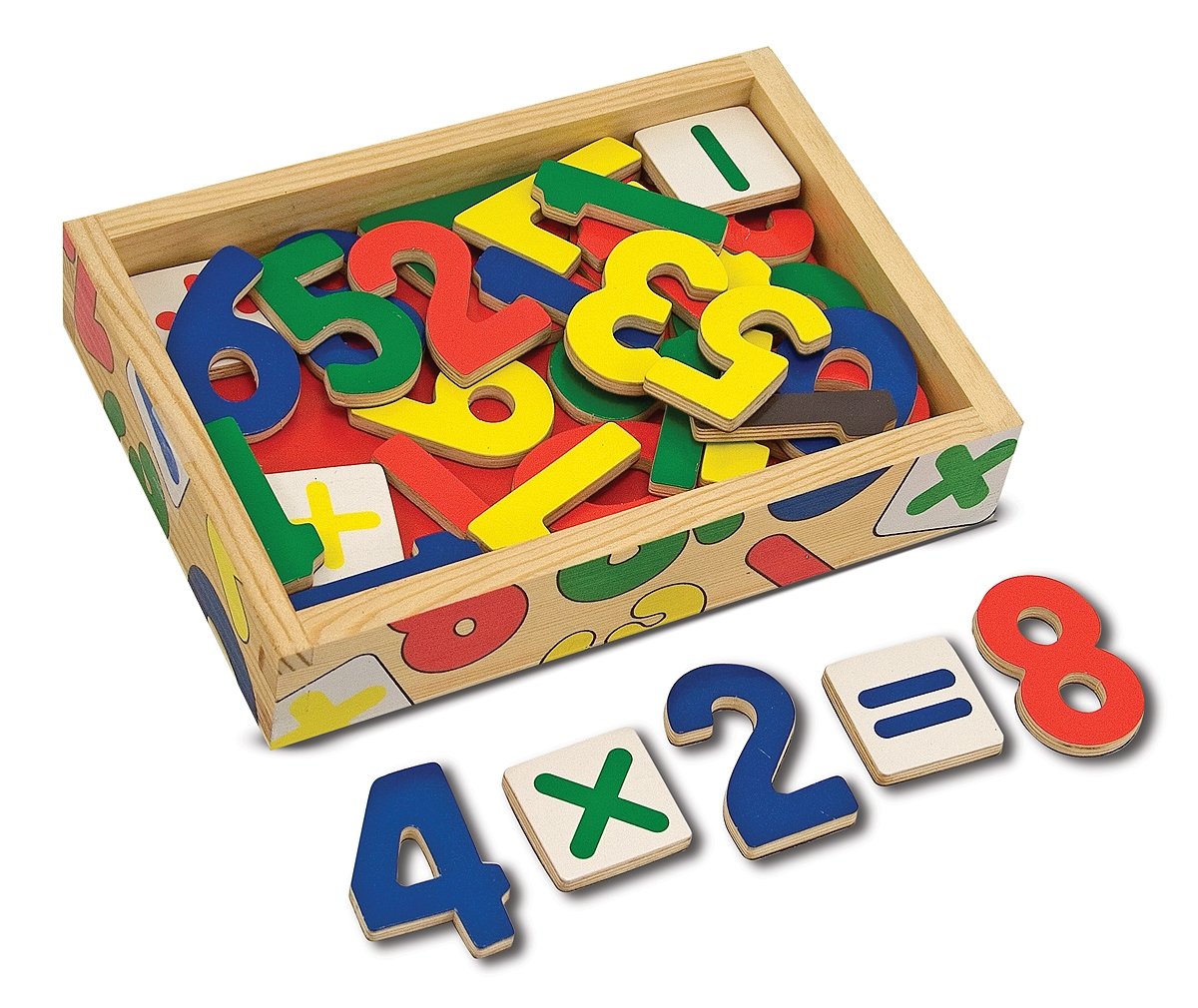 Melissa & Doug 37 Wooden Number in a Box Amazon.co.uk Toys