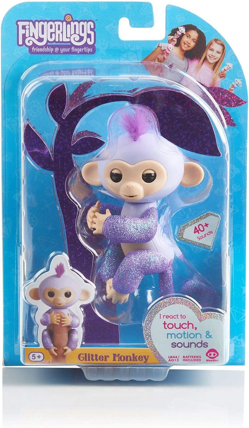 purple glitter fingerling