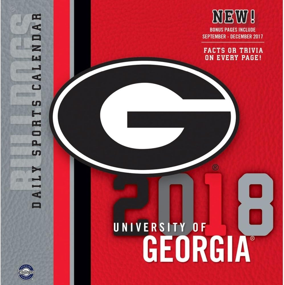 2018 Georgia Bulldogs Desk Calendar