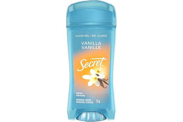 Secret Clear Gel Antiperspirant and Deodorant, Vanilla Scent, 73 grams